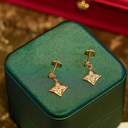 [Rosla]STAR DIAMONDS EARRINGS GOLD