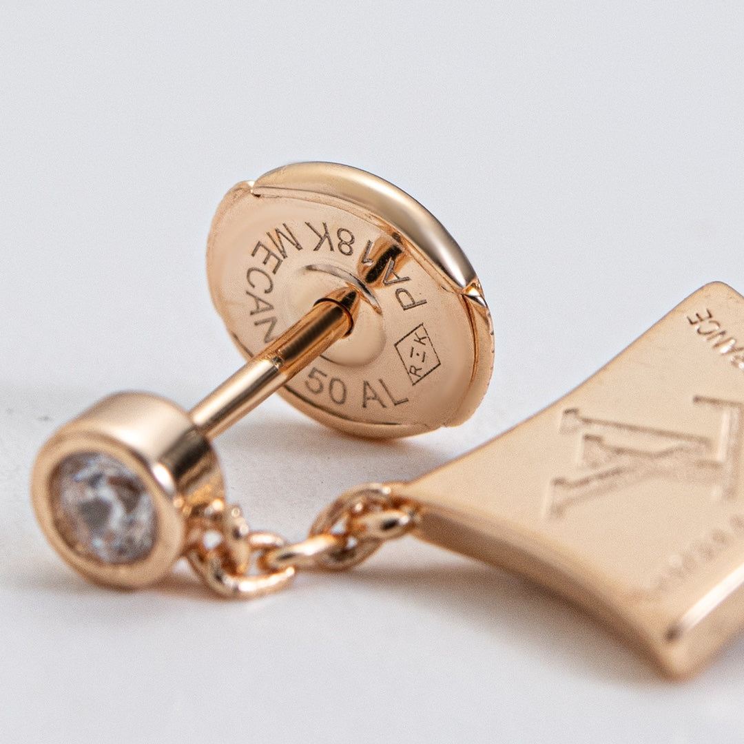 [Rosla]STAR DIAMONDS EARRINGS GOLD