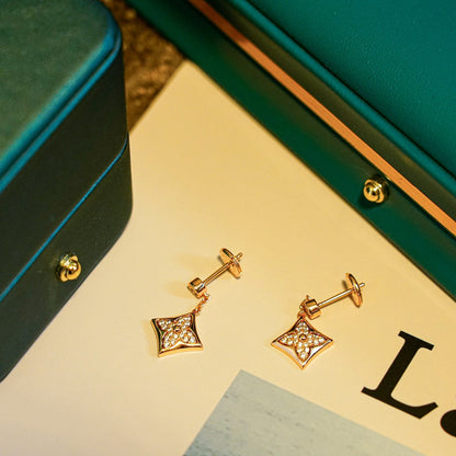 [Rosla]STAR DIAMONDS EARRINGS GOLD