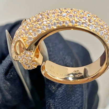 [Rosla]PANTHERE PINK GOLD DIAMOND RING