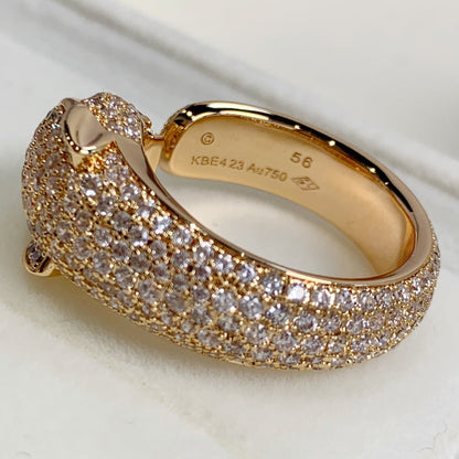 [Rosla]PANTHERE PINK GOLD DIAMOND RING