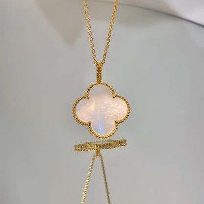 [Rosla]CLOVER 25MM MOP LARGE PENDANT NECKLACE
