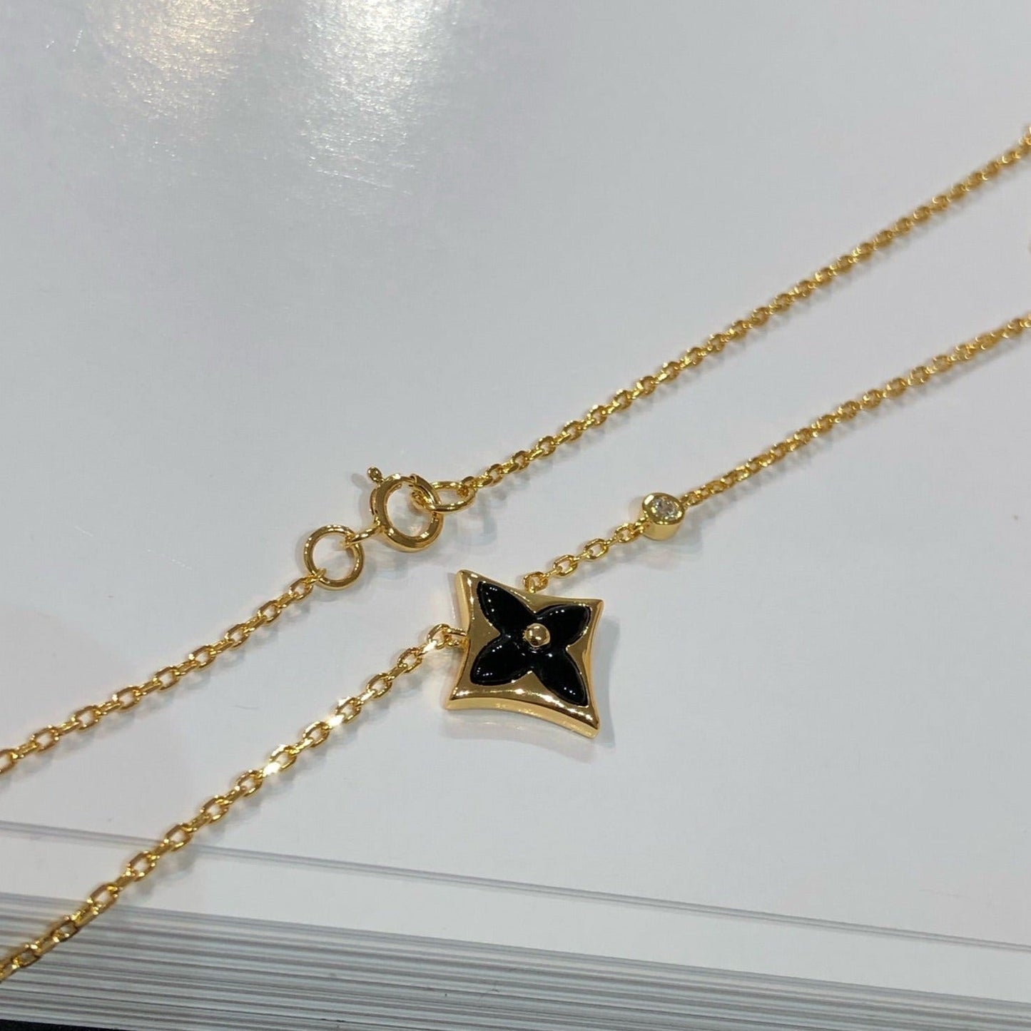 [Rosla]STAR BLACK MOP NECKLACE