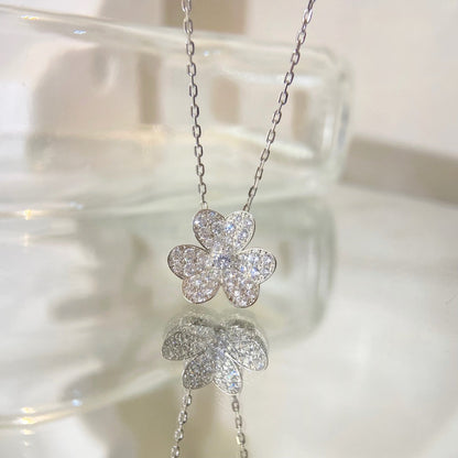 [Rosla]FLOWER DIAMOND NECKLACE