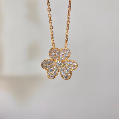 [Rosla]FLOWER DIAMOND NECKLACE