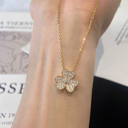 [Rosla]FLOWER DIAMOND NECKLACE