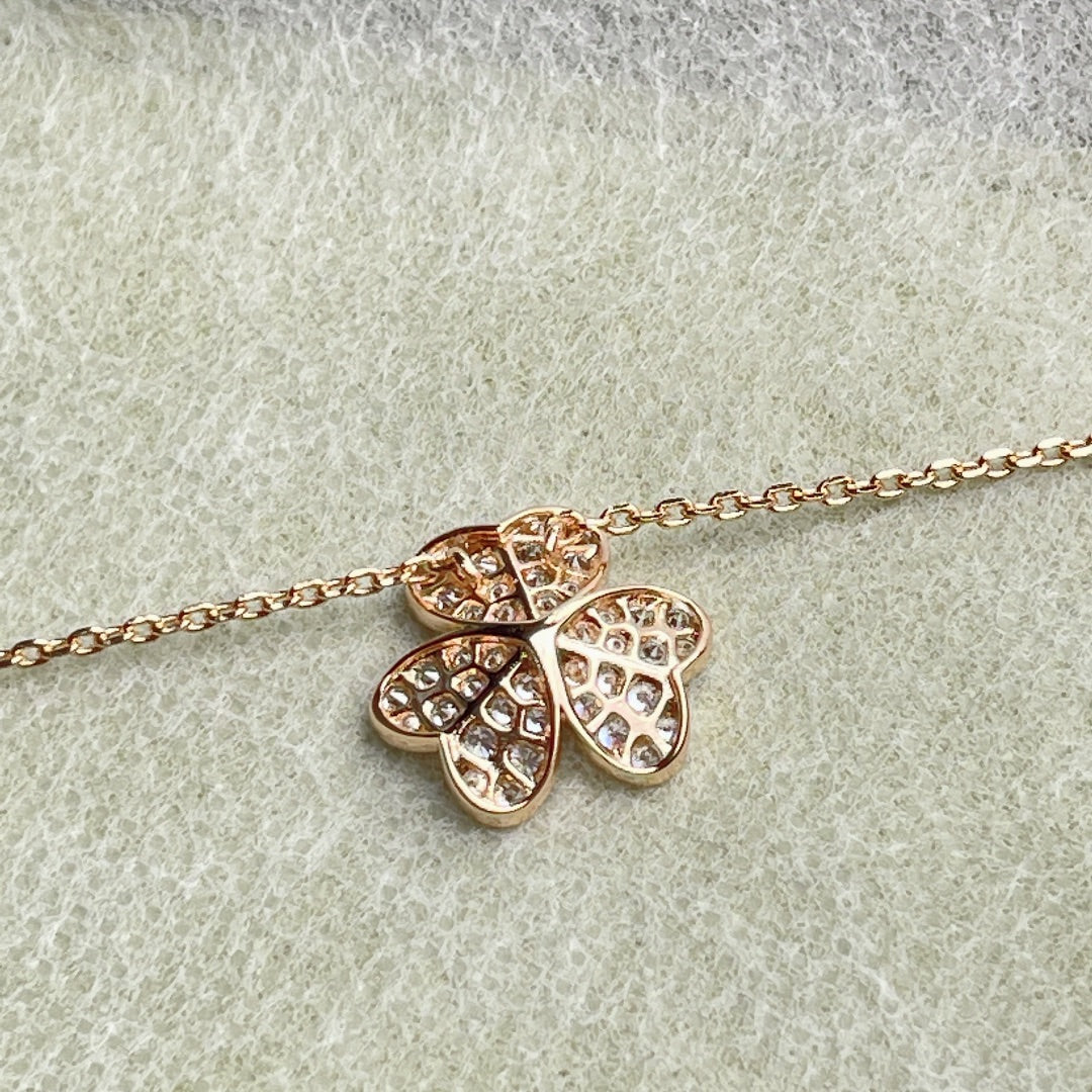 [Rosla]FLOWER DIAMOND NECKLACE