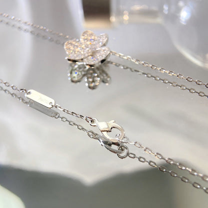 [Rosla]FLOWER DIAMOND NECKLACE
