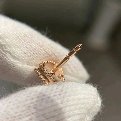 [Rosla]HEART CARNELIAN STUD EARRINGS