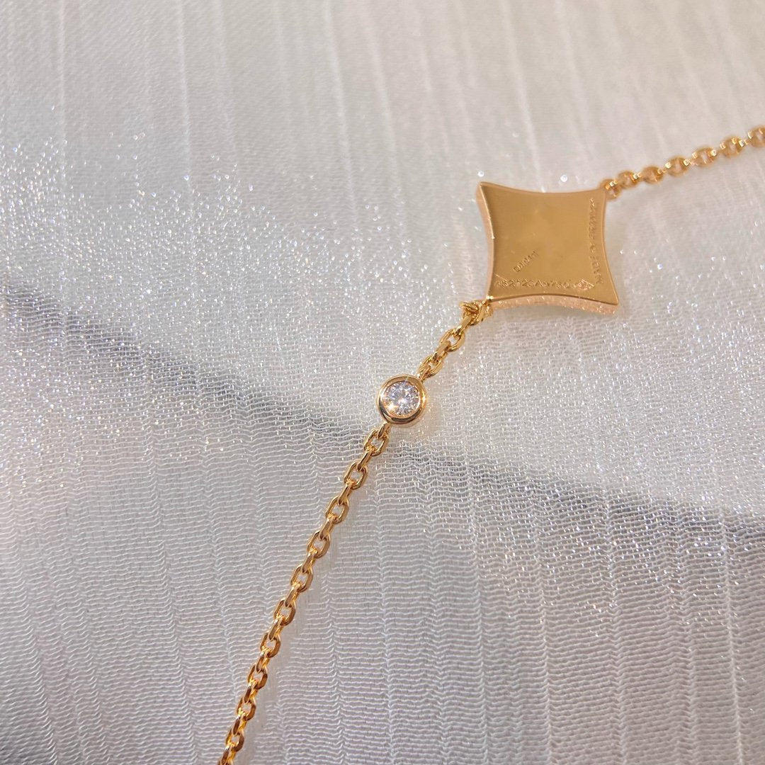 [Rosla]COLOR STAR CARNELIAN PINK GOLD DIAMOND BRACELET