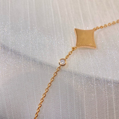 [Rosla]COLOR STAR CARNELIAN PINK GOLD DIAMOND BRACELET