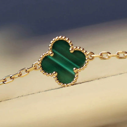 [Rosla]CLOVER 20 MOTIFS MALACHITE GOLD