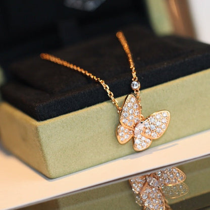 [Rosla]BUTTERFLY DIAMOND NECKLACE