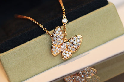 [Rosla]BUTTERFLY DIAMOND NECKLACE