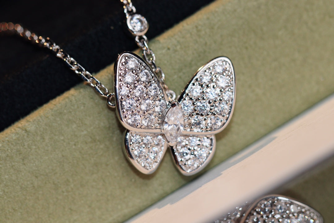[Rosla]BUTTERFLY DIAMOND NECKLACE