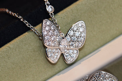[Rosla]BUTTERFLY DIAMOND NECKLACE