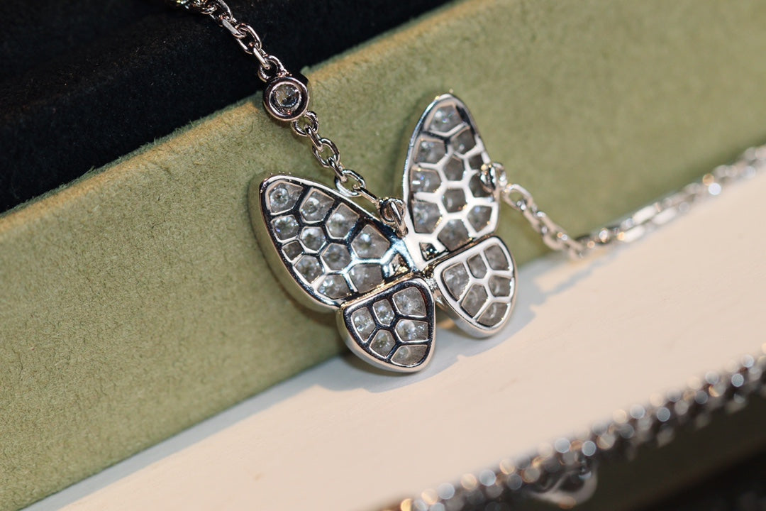 [Rosla]BUTTERFLY DIAMOND NECKLACE