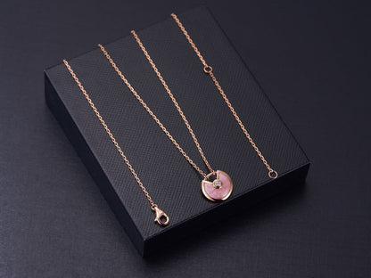 [Rosla]AMULETTE ROSE GOLD PINK MOP NECKLACE