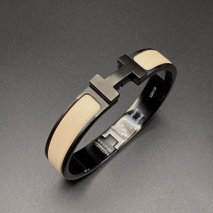 [Rosla]H BRACELET 12MM BLACK BEIGE CERAMIC