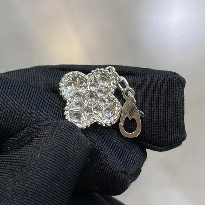 [Rosla]CLOVER 5 MOTIFS  DIAMOND BRACELET SILVER