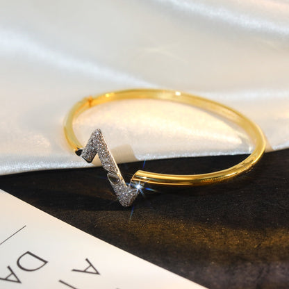 [Rosla]VOLTE UPSITE DOWN GOLD DIAMOND BRACELET