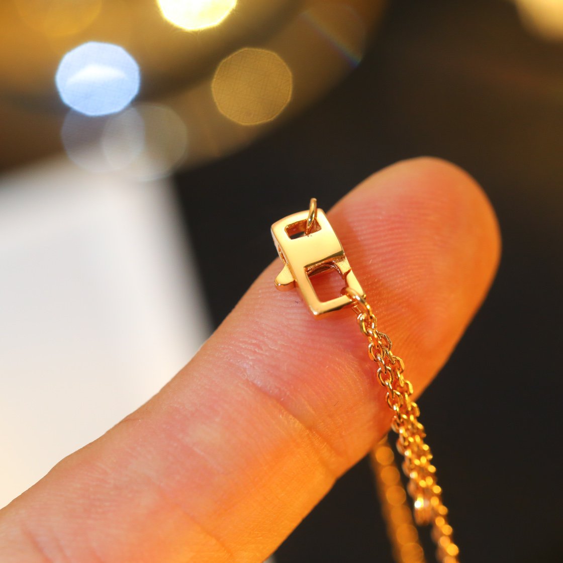 [Rosla]STAR AND SUN DIAMOND PINK GOLD NECKLACE