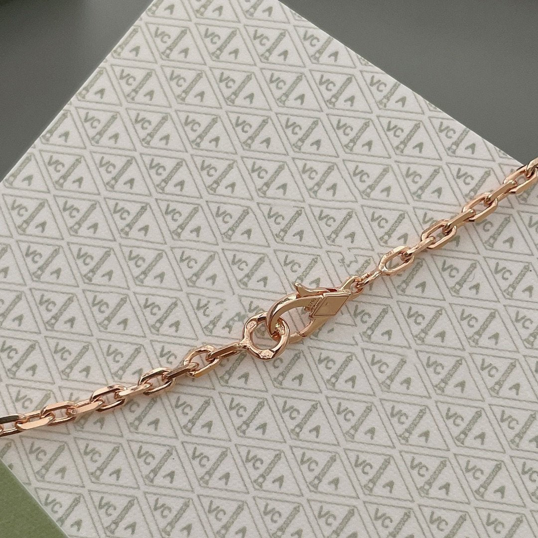 [Rosla]LUCKY SPRING 15 MOTIFS ROSE GOLD NECKLACE