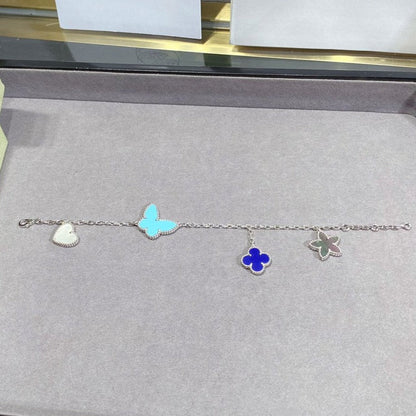 [Rosla]LUCKY SPRING SILVER BRACELET 4 MOTIF