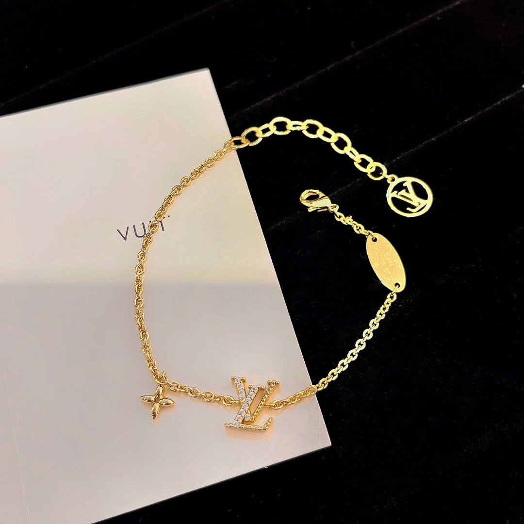 [Rosla]LOGO STAR MOTIF GOLD BRACELET