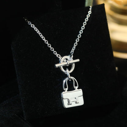 [Rosla]POP H PEDANT SILVER NECKLACE