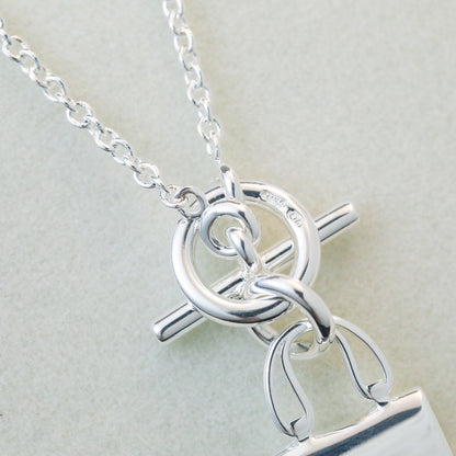 [Rosla]POP H PEDANT SILVER NECKLACE