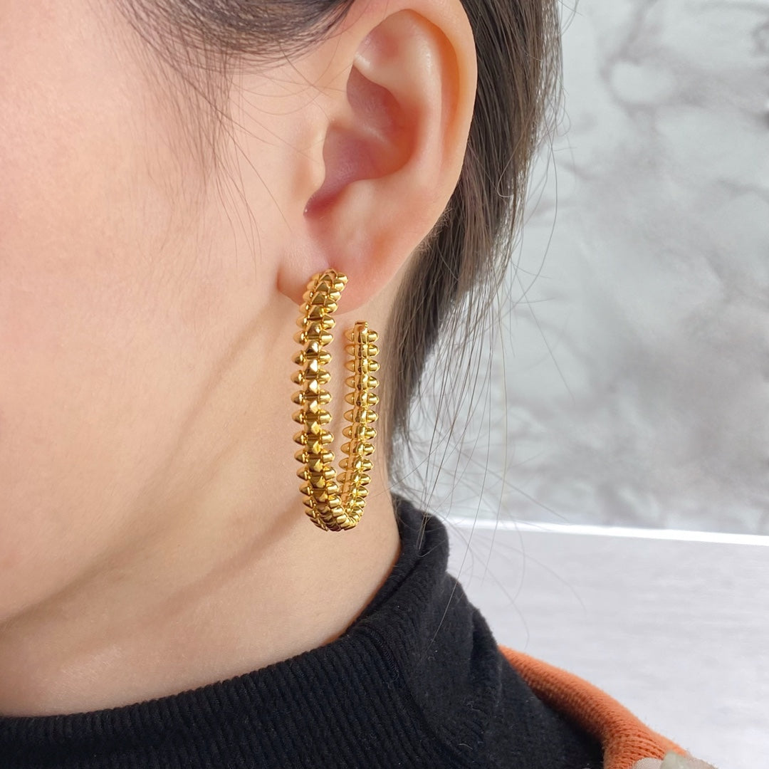 [Rosla]CLASH HOOP EARRINGS