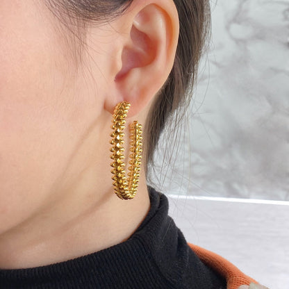 [Rosla]CLASH HOOP EARRINGS