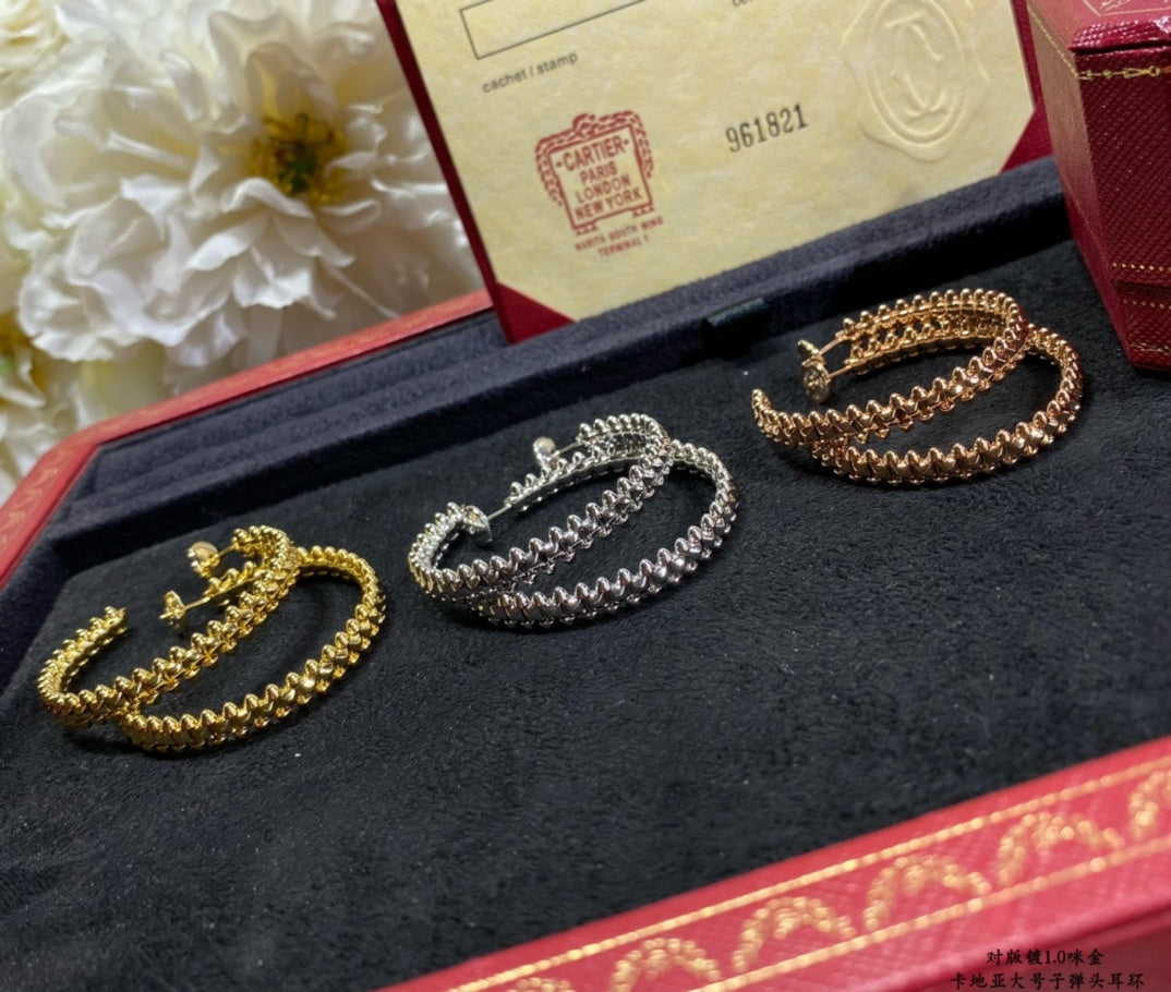 [Rosla]CLASH LARGE HOOP EARRINGS