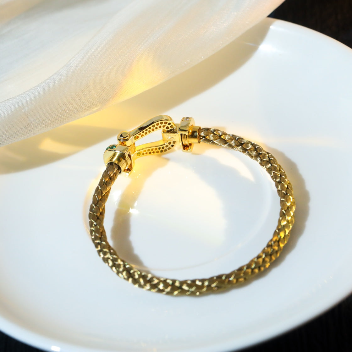 [Rosla]FORCE 10 GOLD GREEN DIAMOND PAVED