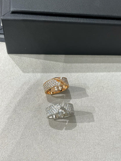 [Rosla]LIENS EVIDENCE  DIAMOND PAVED RING