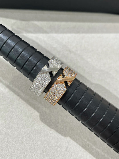 [Rosla]LIENS EVIDENCE  DIAMOND PAVED RING