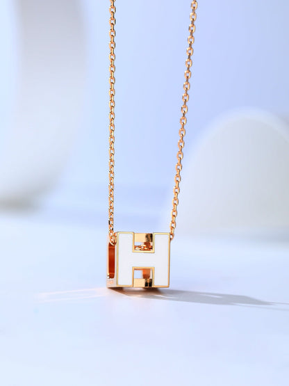 [Rosla]H CAGE PINK GOLD NECKLACE