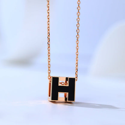 [Rosla]H CAGE PINK GOLD NECKLACE