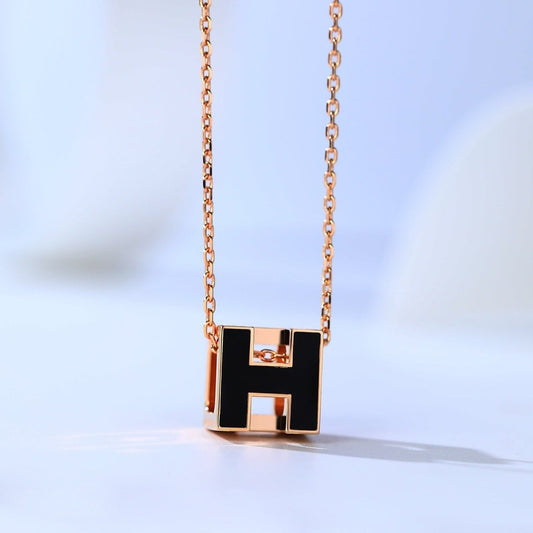 [Rosla]H CAGE PINK GOLD NECKLACE