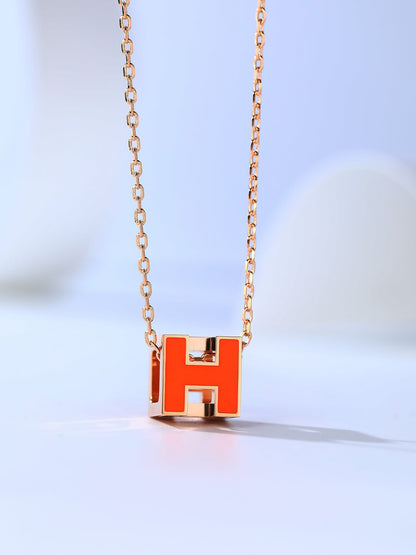 [Rosla]H CAGE PINK GOLD NECKLACE