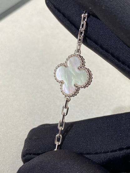 [Rosla]CLOVER SILVER MOP 5 MOTIF BRACELET