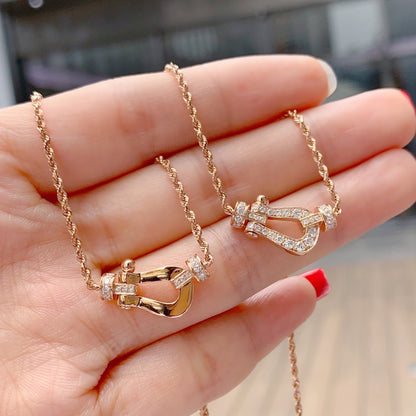 [Rosla]FORCE 10 PINK GOLD DIAMOND NECKLACE