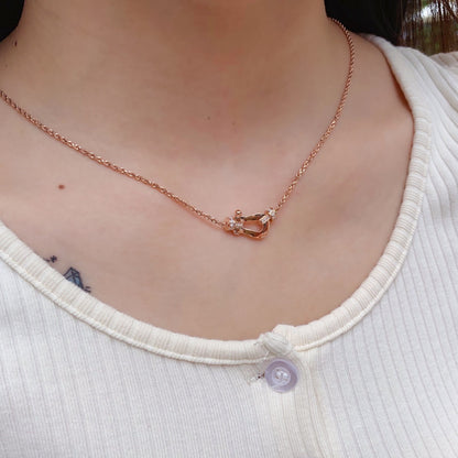 [Rosla]FORCE 10 PINK GOLD DIAMOND NECKLACE
