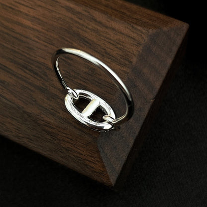 [Rosla]RONDE SMALL SILVER DIAMOND RING