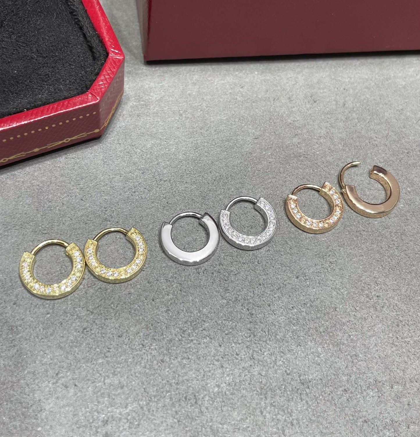 [Rosla]LOVE DIAMOND EARRINGS