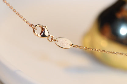 [Rosla]JEUX MALACHITE 1 DIAMOND PINK GOLD NECKLACE