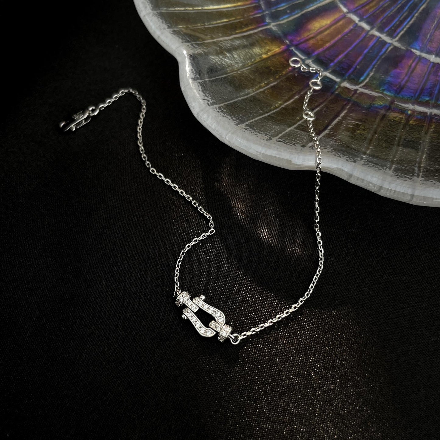 [Rosla]FORCE 10 FULL DIAMOND BUCKLE CHAIN LINK MINI MODEL