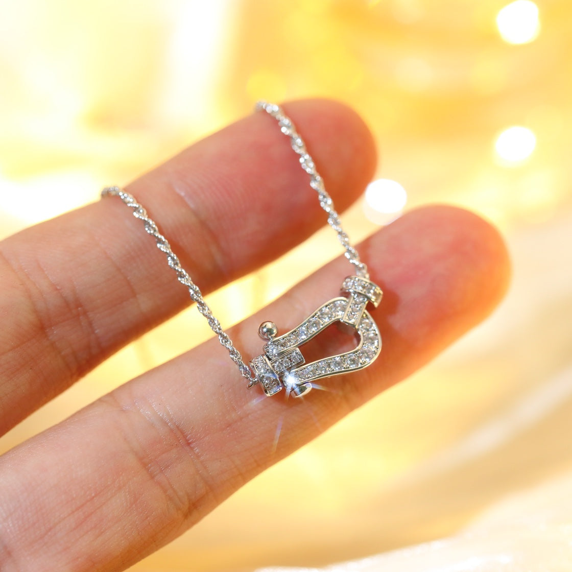 [Rosla]FORCE 10 DIAMOND SILVER NECKLACE MINI MODEL