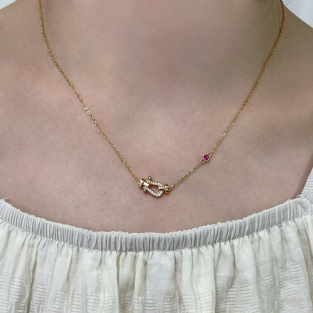 [Rosla]FORCE 10 DIAMOND PINK GOLD NECKLACE